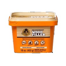 Water Resistant All Purpose Wood Filler, Natural Finish, 16 oz Tub for Indoor