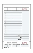 Adams 2-part Carbonless Guest Checks - 2 Part - 7.25" X 4.25" Sheet Size - White