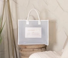 NEW! Aroma 360 Paris Collection Tote. White/ Clear.  18H, 15W, 6”D