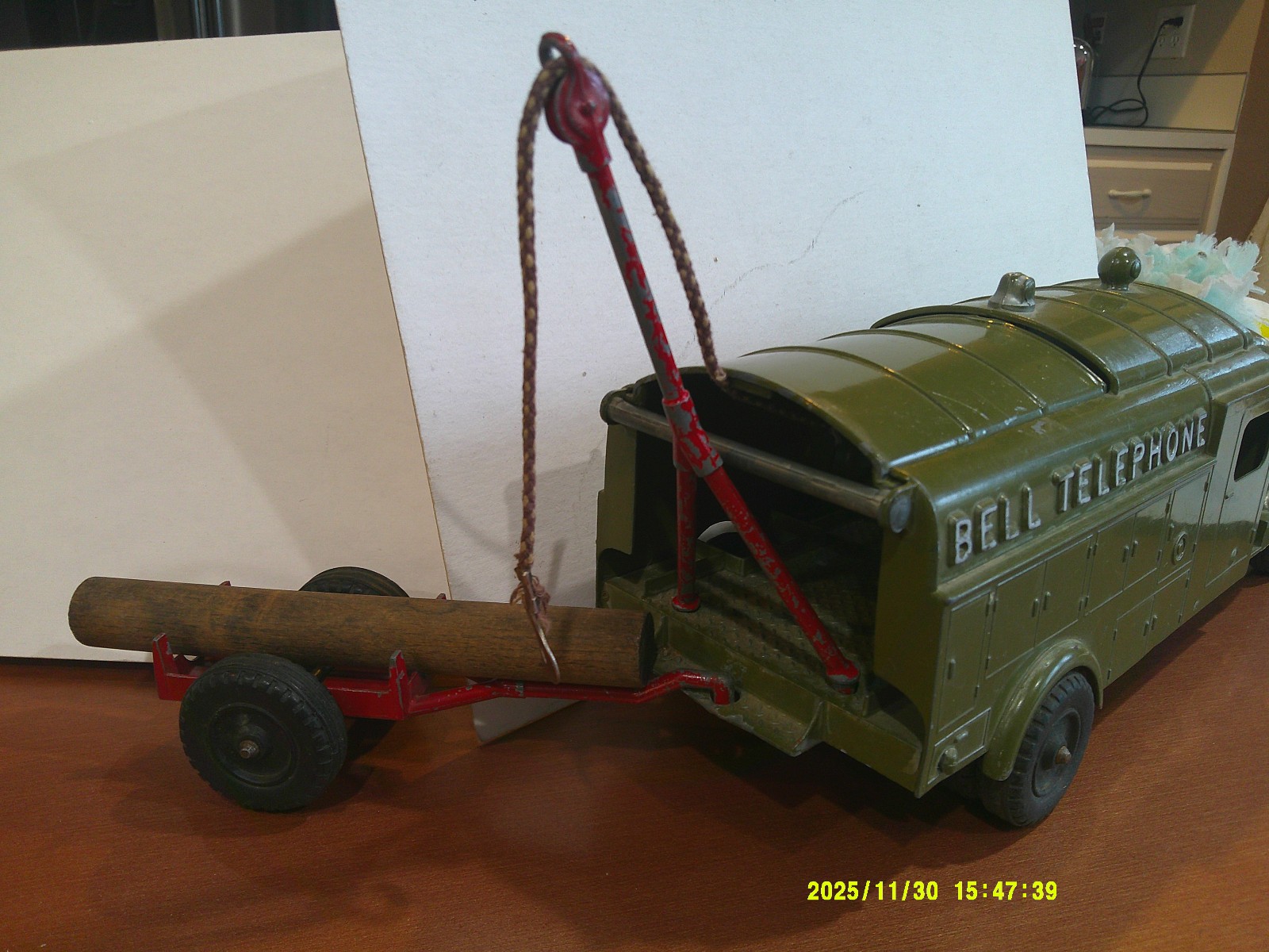 Vintage Hubley Kiddie Toy #504 Bell Telephone Truck Good+ Condition