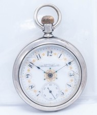 1893 - Waltham 16s Grade 20 7j Pendant Set Fancy Gilt Dial Pocket Watch - AS-IS
