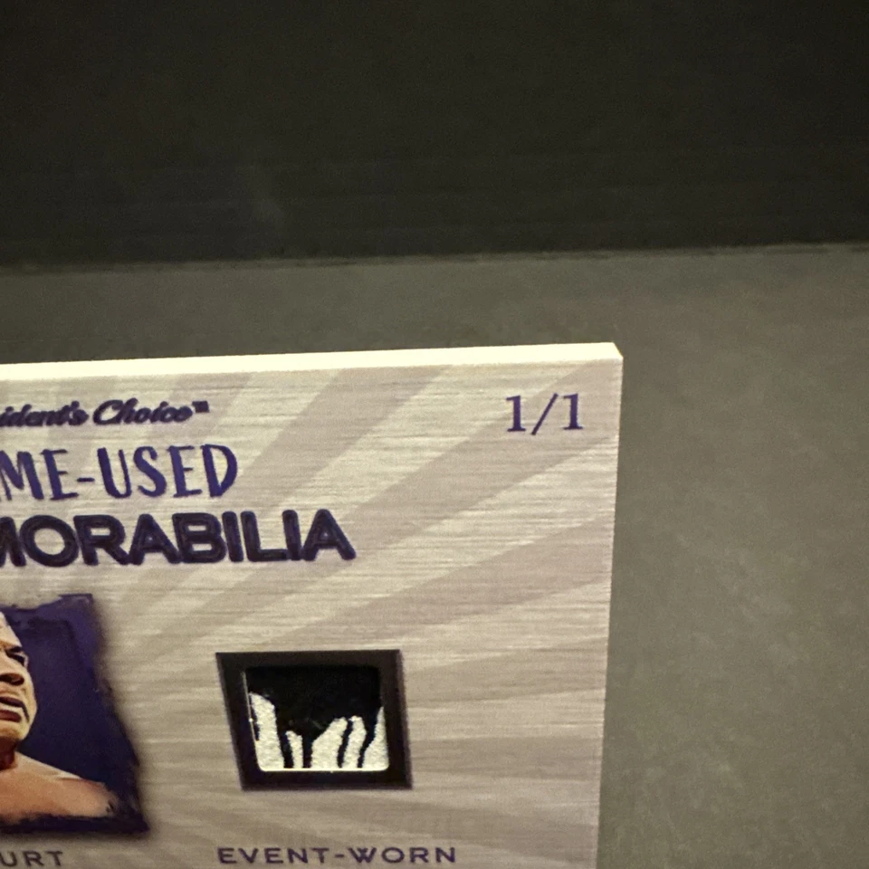 2021 President's Choice - Bret "The Hitman" Hart - EVENT WORN SHORTS - 1/1 - WWE - Image 3 of 4