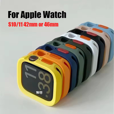 Apple Watch Soft Silicone Bumper Case Matte Cover 49/46/45/44/42/41/40mm