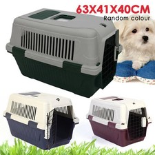Large Portable Pet Dog Cat Carrier Travel Bag Cage House Safety Lockable Kennel