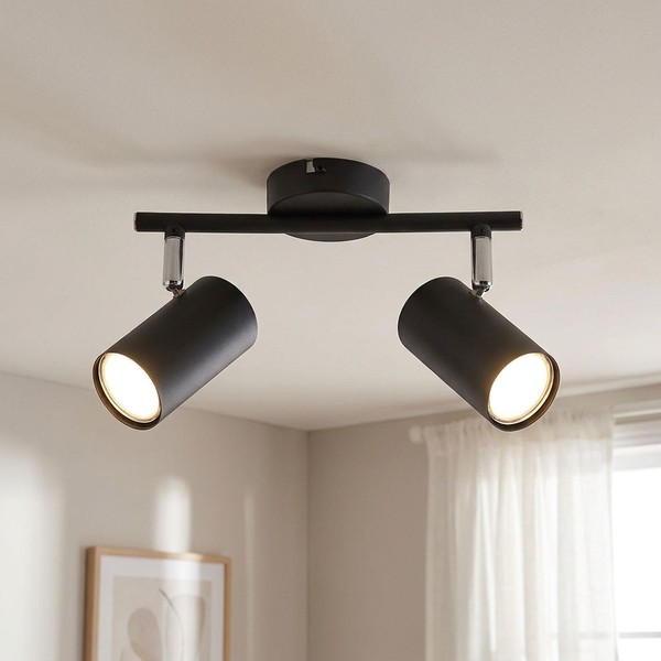 Deckenleuchte Deckenlampe Esszimmerleuchte Schwarz Spot Verstellbar L 25 Cm-image