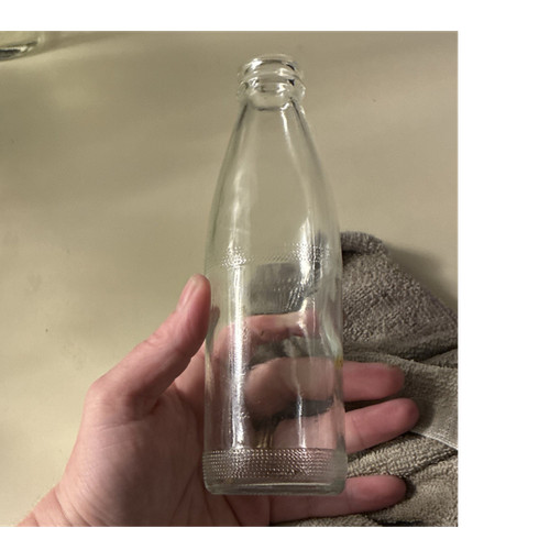 Clear Glass Soda Bottle Vintage Collectible (1900-Now) Unique Display Piece