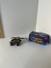 Naval Cannon All Metal With Polished Brass Colored Barrel Miniature w/box