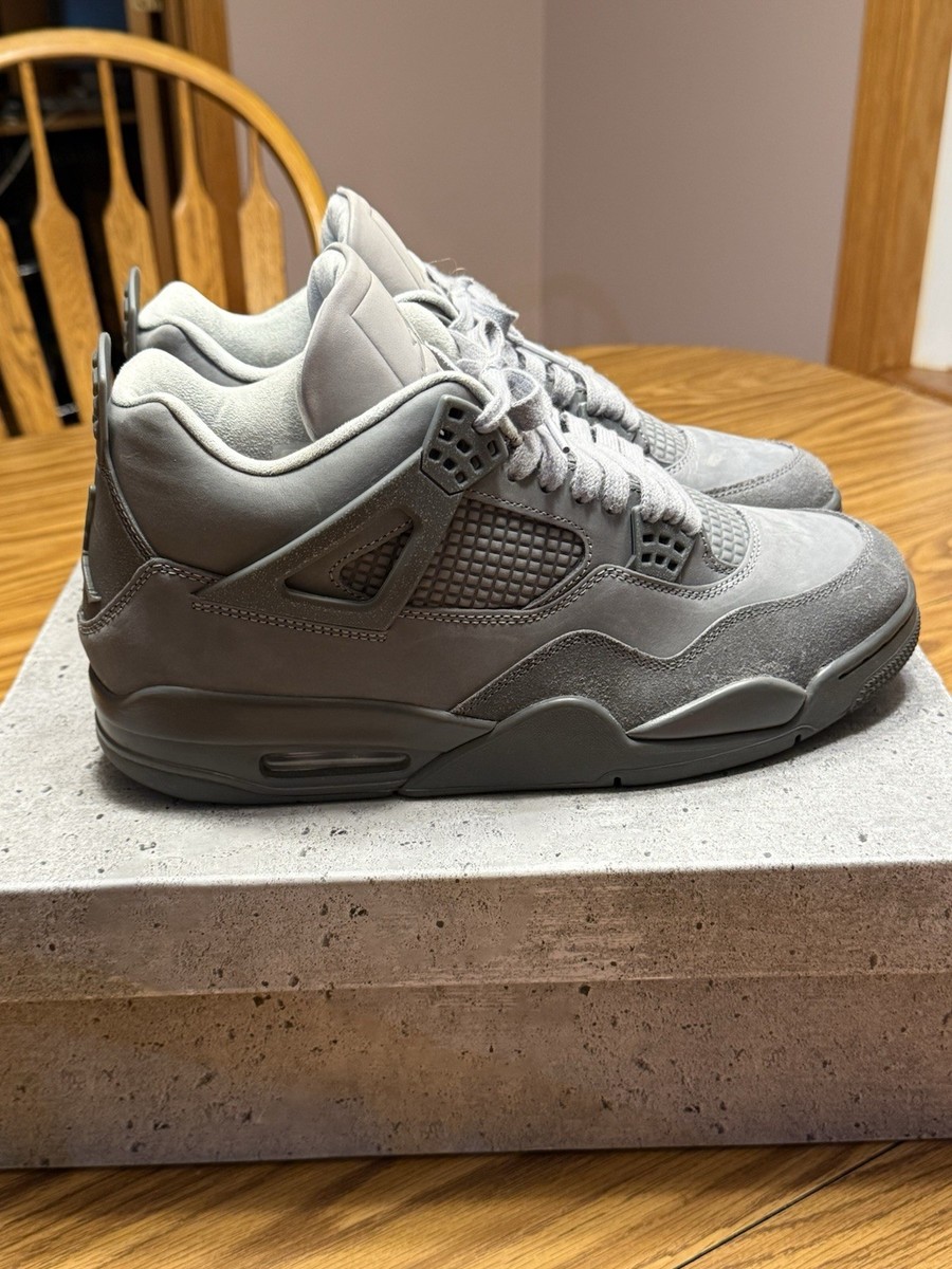 Jordan Air Jordan 4 Retro SE Wet Cement Gray Suede Sneakers FQ7928