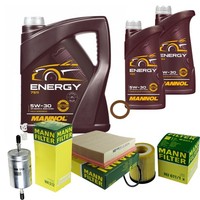 Mann Inspektionspaket 7L Mannol Energy 5W-30 FüR Opel Omega B 2.5 V6 3.0 2.6