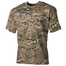 MAX Mens Mens T-Shirt Op Camo Multi Airsoft Army Hunt Shoot Fish