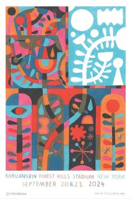 Poster 2024, Khruangbin Sep 20-21 2024 Forest Hills Stadium Queens NY Tour Decor