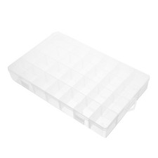 28 -Grid Plastic Container with Dividers Divided Containers for Organizing