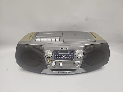 Vintage Sony CFD-V17 Boombox AM/FM Radio CD Cassette Recorder w/Mega Bass