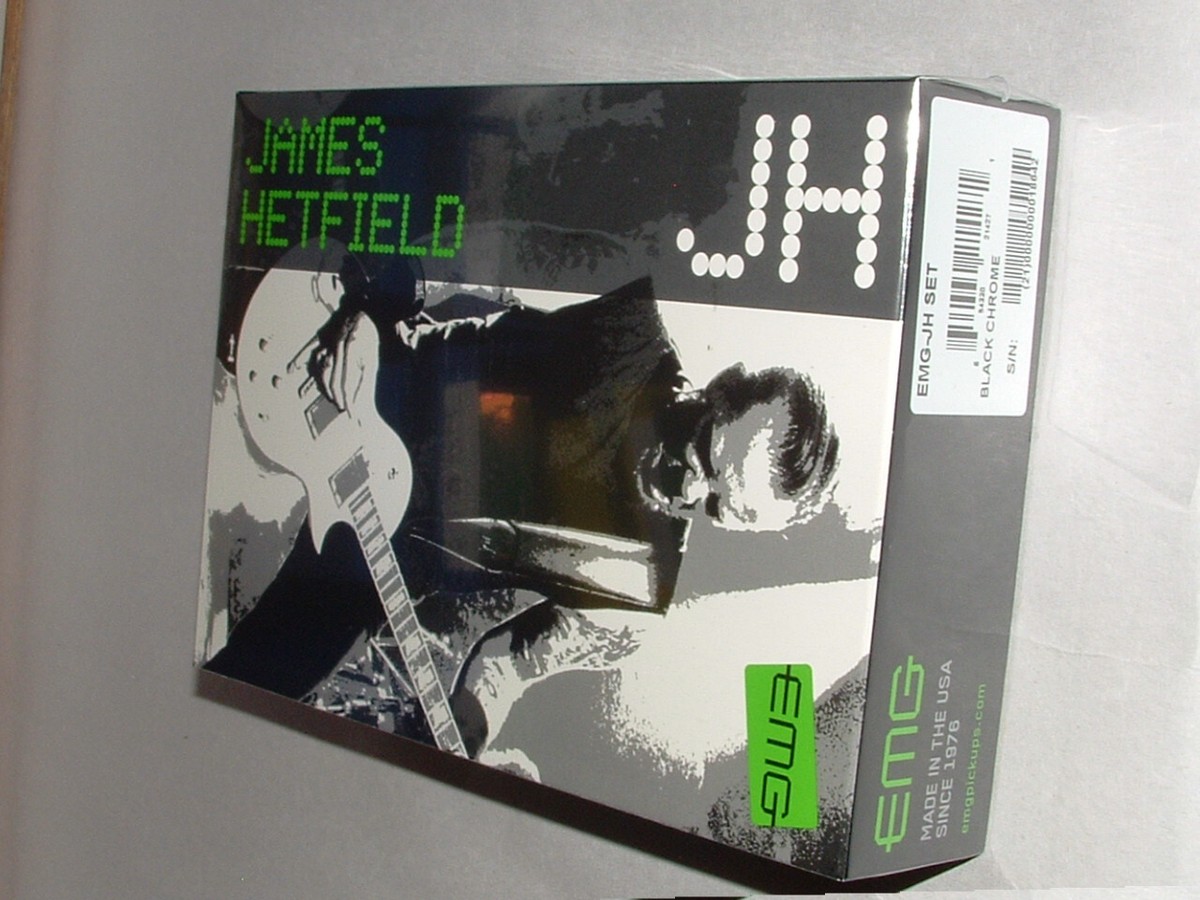 ギター EMG JH James Hetfield Set Black Chrome Emg James Hetfield Jh Set Black Chrome - YouTube