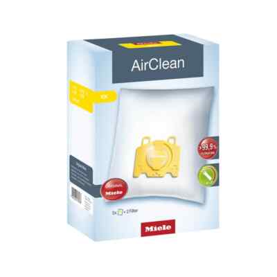 5 Genuine Miele Type KK AirClean Bags + 2 Filters for Swing H1 S140 - S168 S194