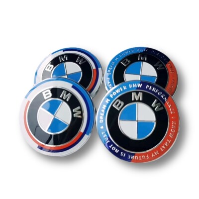 Für BMW 4PCS 56mm 50 KITH AC schnitzer Alpina Nabenabdeckung Radnabenkappen