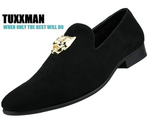 black and gold dress loafers