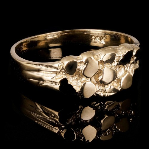 14 Karat Gelbgold massiver Nugget Ring 7,3 mm erhältlich in den Größen 5,5-7,5 - Bild 24 von 25