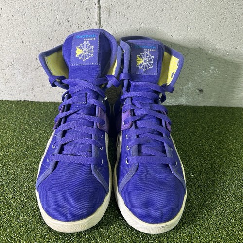 Reebok Classic Top Down Purple High Top Sneakers Shoes Women’s 7 - Picture 2 of 8