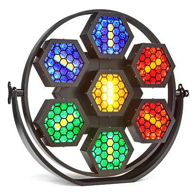 7X50W 7 COB RGBW LED Par Strahler DMX Schwarzlicht DJ Retro Flash licht Show