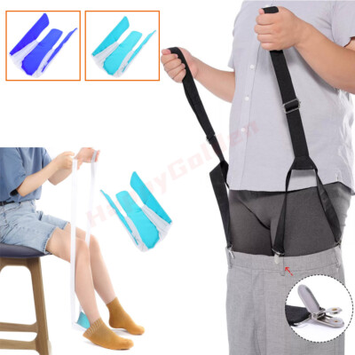 Sock Aid Device Assistant Tool Pants Assist Elderly Disabled Pregnant No Bending