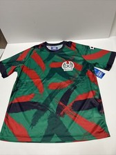 MEXICO Soccer Jersey T-shirt Juego Del Mundo Adult Men's LARGE Tee MSRP $70 NWT