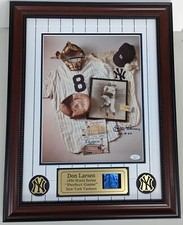 Autographed & Framed 20x24 Don Larsen Yankees Photo Display W/Video (JSA/COA)