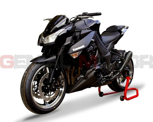 2 exhaust tubes hp Corse Hydroform black Kawasaki Z 1000 - Sx 2011 11 - Picture 4 of 5