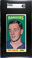 1964-65 Topps Hockey #67 Rod Seiling New York Rangers - Rookie - SGC 4 VG/Ex