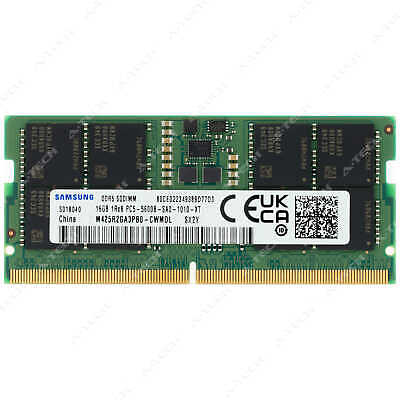 Samsung 16GB PC5-5600 DDR5 2枚せット Samsung 16GB DDR5 5600 MHz PC5-44800 SODIMM Laptop Memory