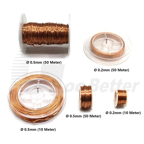 Ø 0.2-1mm Enameled Copper Wire Coil Winding for Toys Motor RC Model DIY 10M 50M - Picture 2 of 6
