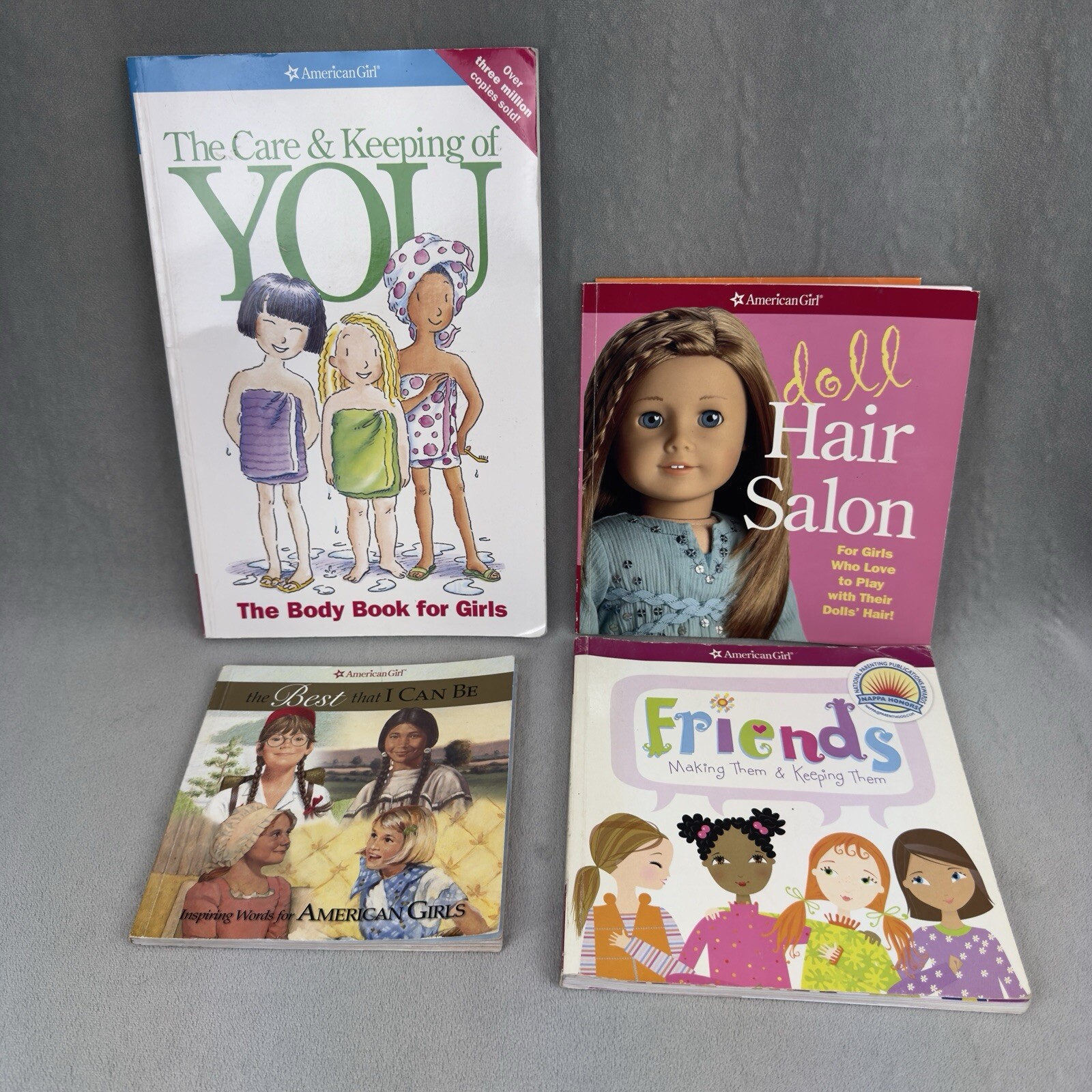 American Girl Doll Book Lot of 4 Mix Set Keeping of You Hair