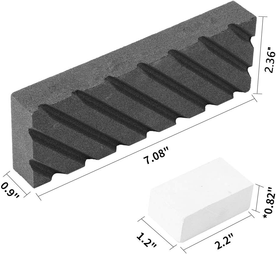 Flattening Stone Set Two Sharpening Stones Flattener Dual Grit 180/320