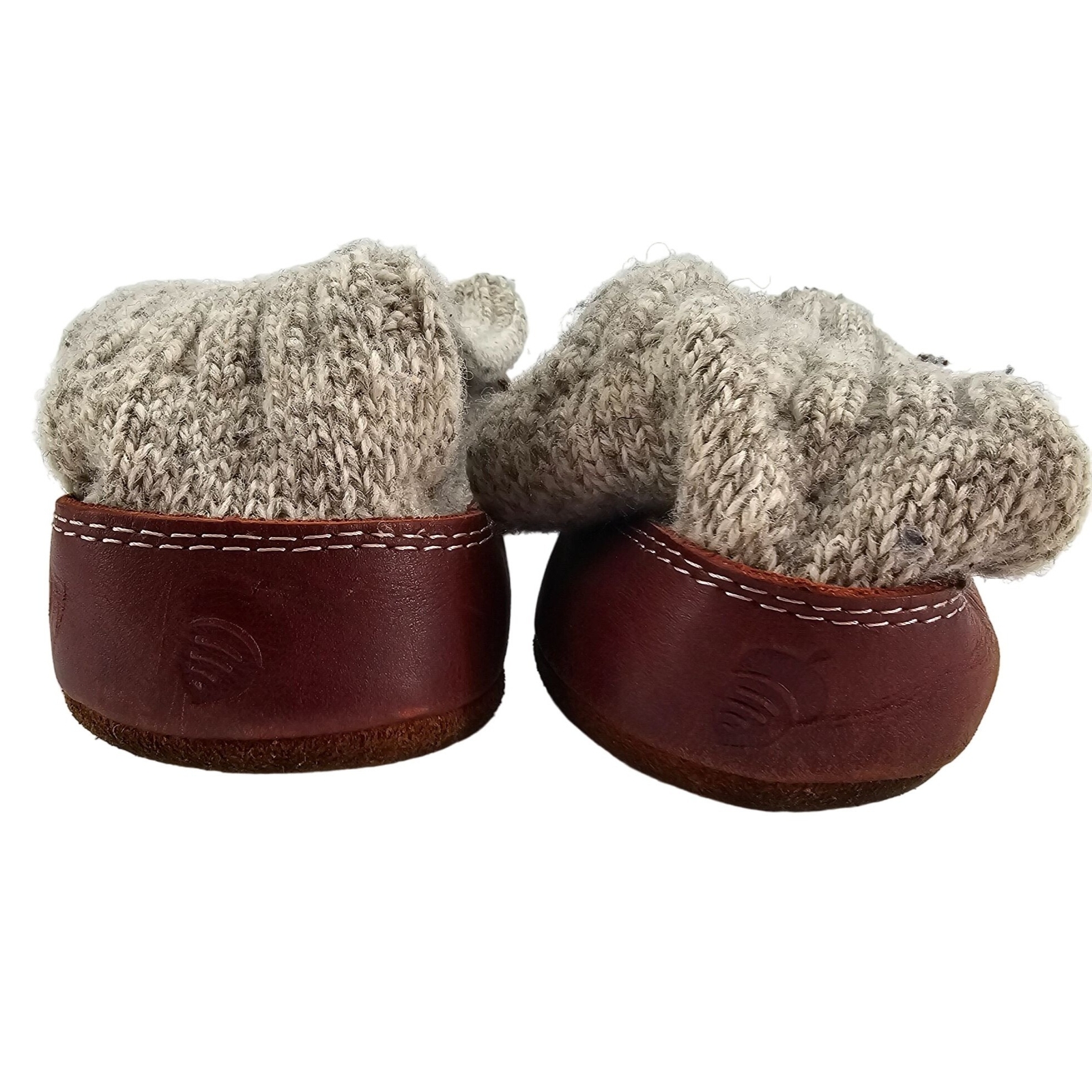 SAOLA Calzini comodi pantofole donna ghianda 10 5 11 5 lana straccio grigio suola pelle