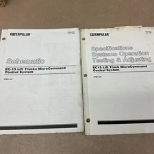 CAT Caterpillar EC-15 SCHEMATIC & MICROCOMMAND CONTROL SERVICE MANUAL FORKLIFT