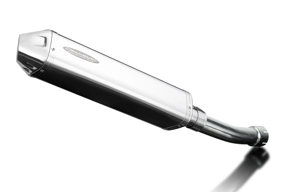 Silenciador de escape de acero inoxidable triovalado Kawasaki ZX-9R ZX9R Ninja 98-99 Slip On 17" Foto 2 de 4