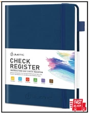 A5 Check Registers for Personal Checkbook Ledger Transaction Registers Log Book