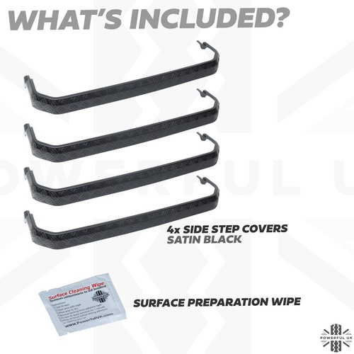 4x chequer plate side step covers for Land Rover New Defender L663 110 130 - Picture 4 of 11