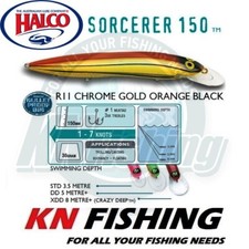 HALCO SORCERER 150 DD Trolling Fishing Lures 150mm 30gr TUNA AMBERJACK DENTEX 5m