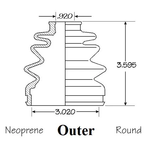 Kit de arranque de eje CV interior y exterior del lado del conductor para Honda CRX con Empi 1988-1991 Foto 4 de 4