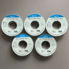 1Rotolo Filo Dritto Ortodontico Dentale Niti Super Elastico ArchWire Rotondo 5m/Rotolo