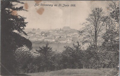 Postcard, in memory of St. Juvin, 1915 (BM) 50988