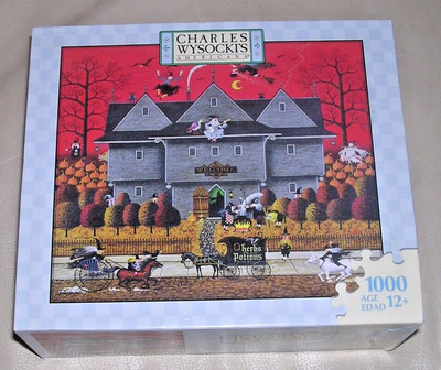 NEW 2006 Witch's Brew Herbs Potions Halloween Charles Wysocki 1000 Piece Puzzle