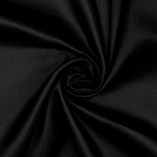 Polyester Liquid Satin Fabric Material BLACK - Picture 1 of 1