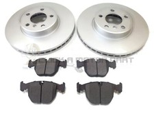 SET 2 DISCHI E PASTIGLIE FRENO ANTERIORI VENTILATI BMW X5 2.9 d E53 2001-2003 Diesel NUOVI