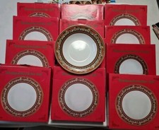 12 x Suppenteller tiefe Teller Weihnachtsservice Ahornblatt 22 cm  NEU OVP Ahorn