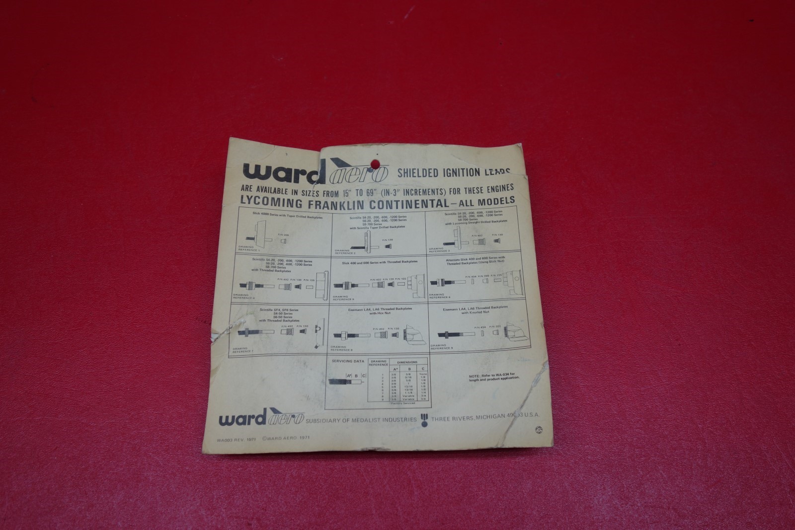 Ward Aero Shielded Ignition Lead PN 200-15