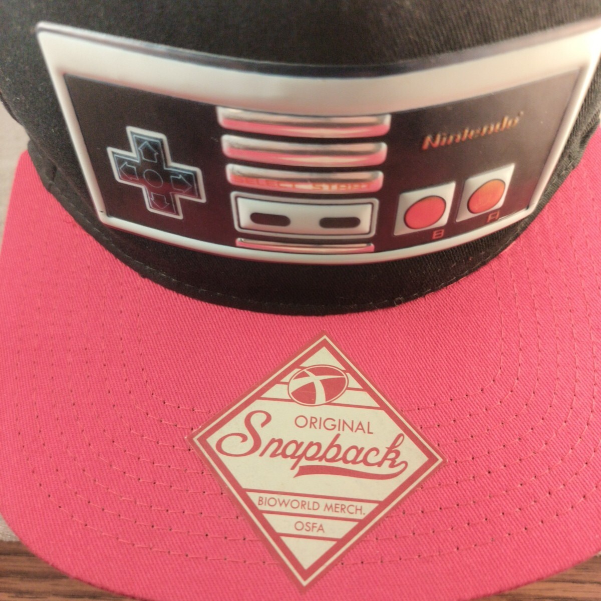 Nintendo NES Game Controller Baseball Cap Hat Bla… - image 1