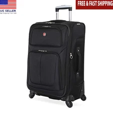 Expandable Softside Rolling Luggage W/ Multi-Directional Wheels & Pockets New
