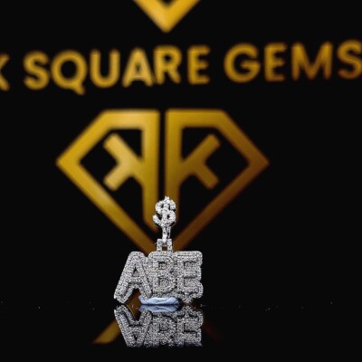 Custom Number Hip Hop Custom Your Lucky Name Men's 925 Silver Pendant
